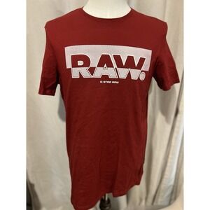 G Star Raw T Shirt‎ Men's Medium Red